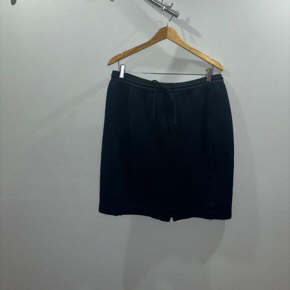 VINCE. XO Barney’s New York Black Stretch Drawstring Pull- On Skirt Size Large - Picture 2 of 13